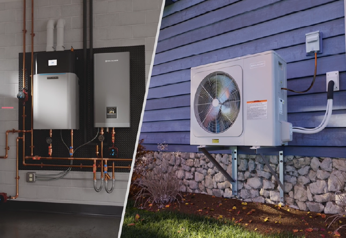 Heat Pump and Boiler System