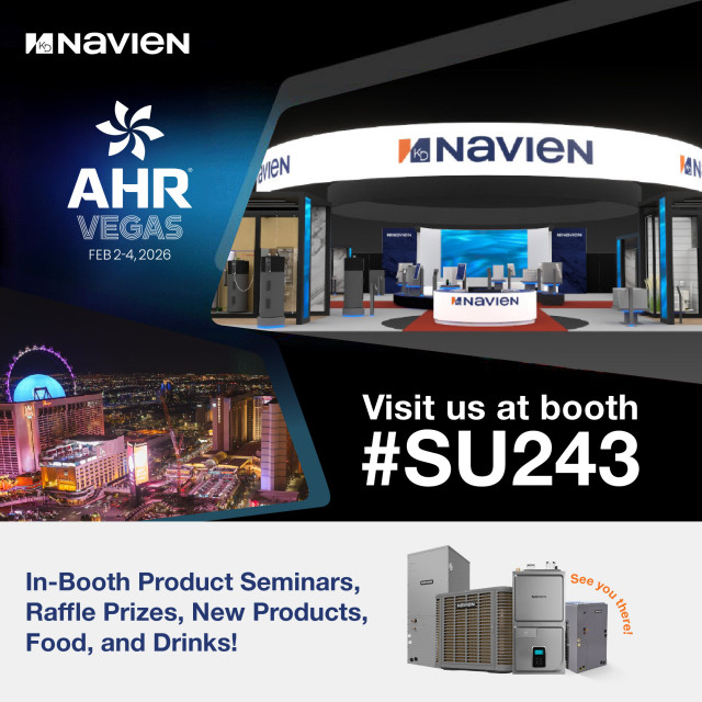 Navien to Showcase Hybrid Innovations and In booth Seminars at AHR 2026