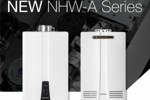 New Navien NHW A non condensing tankless water heaters with ComfortFlow