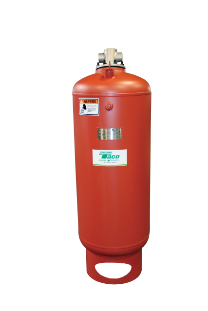 Taco flow through expansion tank