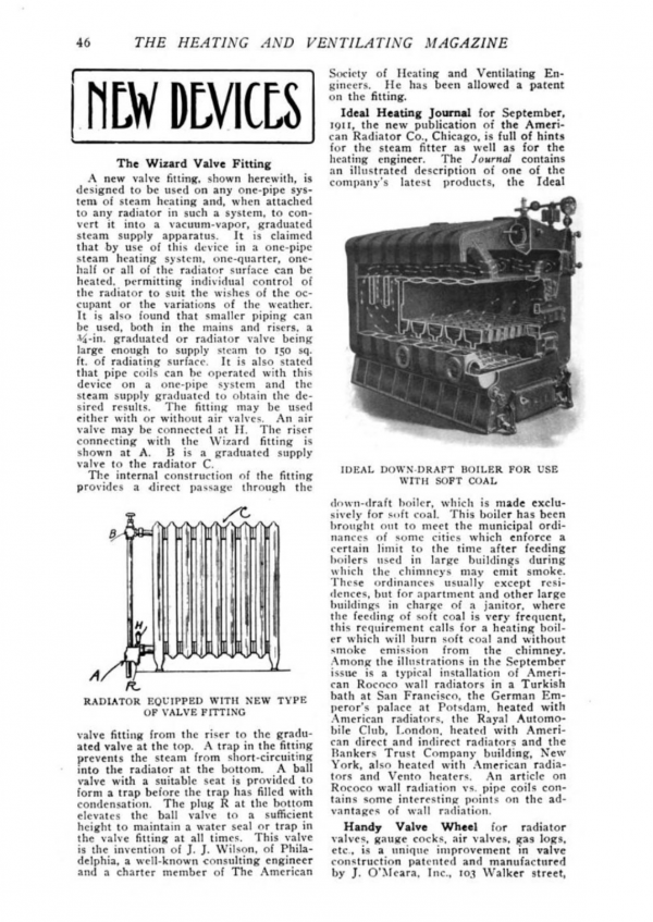 Wizard Valve Fitting 1911