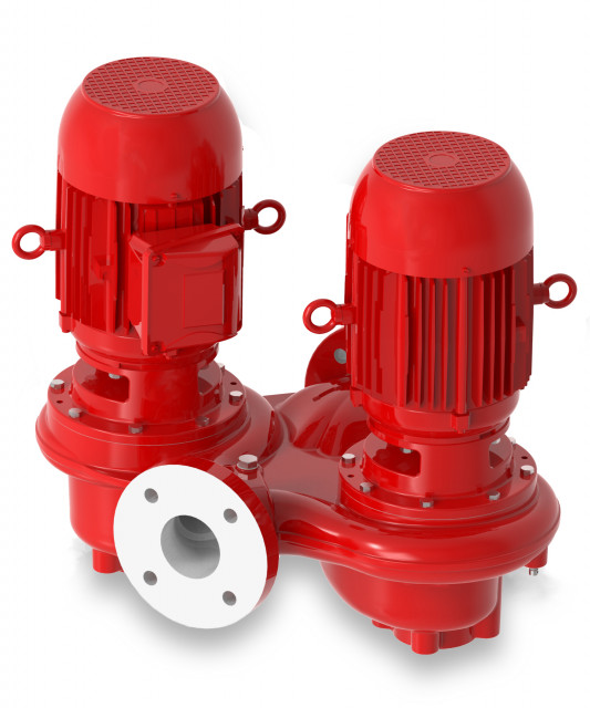 Xylem Bell Gossett Series e 82 twin in line centrifugal pump